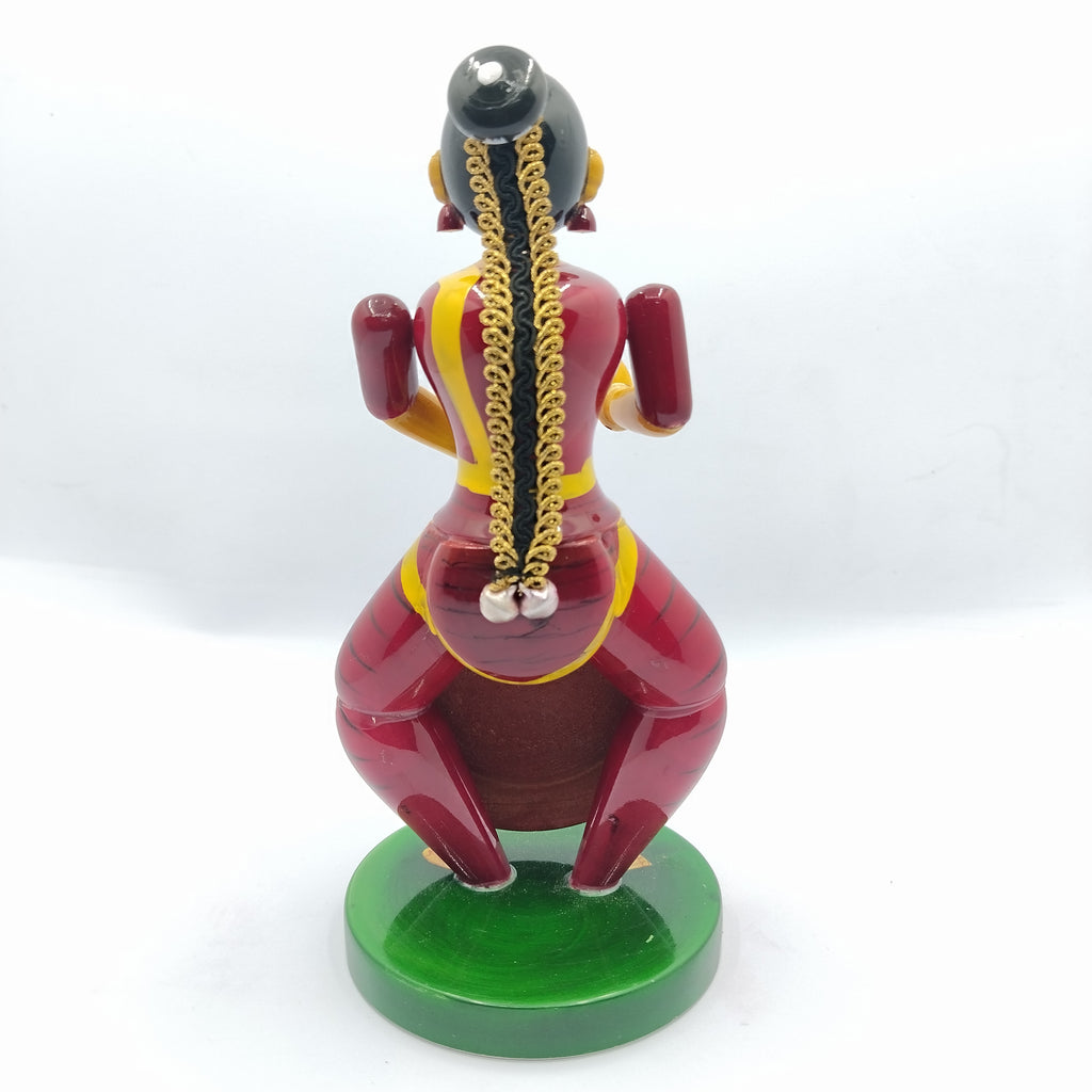 Etikoppaka Bharatanatyam Dancer Doll