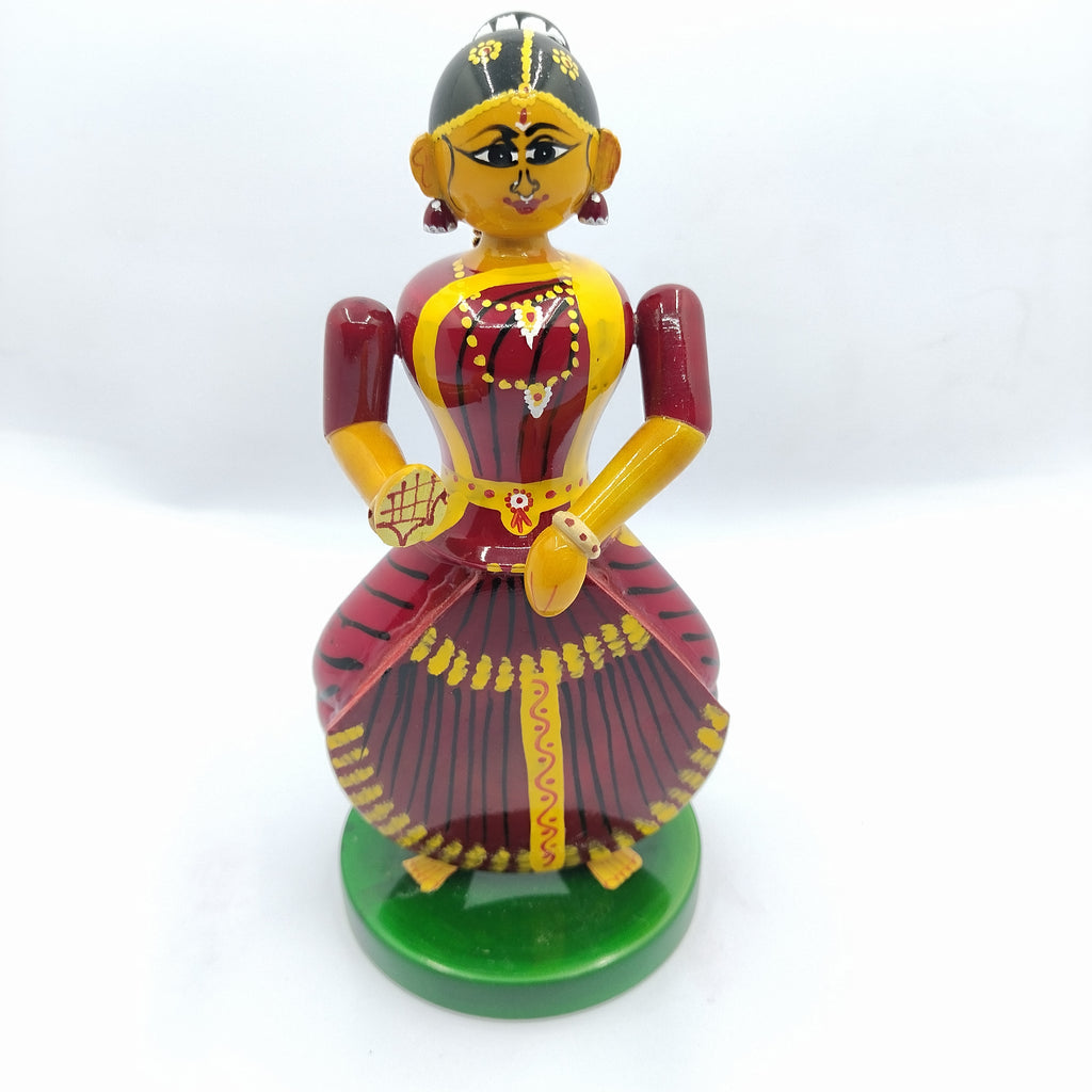 Etikoppaka Bharatanatyam Dancer Doll